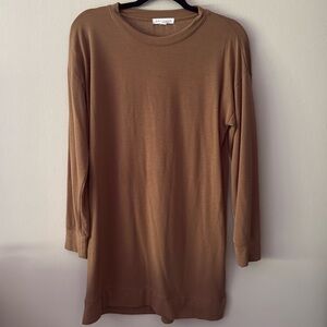 Socialite long sleeve t-shirt dress. Relaxed fit
